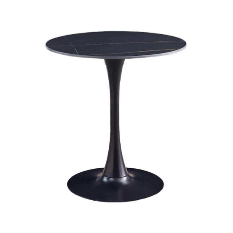 Round Dining Table Contemporary Style Stone Dining Site Table with Tulip Base Clearhalo 'Dining Tables & Seating' 'Dining Tables' 'dining_table' 'furn' 'furn_dining_table' 'Furniture' 'Kitchen & Dining Furniture' 1200x1200_d4b5662e-d3a9-4554-8172-96d6978bae68