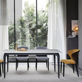 Upholstered Dining Chairs Wingback Chairs with Solid Wood Base