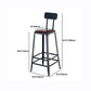 Industrial 1/2/4/7/9 Pieces Bar Table Set Rectangle Bar Table with High Wood Stools Clearhalo 'Bar Furniture' 'furn' 'furn_home_bar_bar_sets' 'Furniture' 'Home Bars & Bar Sets' 'home_bar_bar_sets' 'Kitchen & Dining Furniture' 1200x1200_d4b91cea-2259-4cc9-bc11-6a5894e599a0