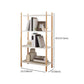 Modern Etagere Bookshelf Open Back Bookcase for Home With Shelves