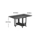 Black Rectangle Dining Set 1/2/3/4/5/7 Pcs Folding Dining Table Set with Chairs Clearhalo 'Dining Room Sets' 'Dining Tables & Seating' 'dining_room_set' 'furn' 'furn_dining_room_set' 'Furniture' 'Kitchen & Dining Furniture' 1200x1200_d4be17c2-fae3-4b09-90d0-f40a2d802e96