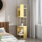 Modern Metal Shelf Bookcase Open Back Bookshelf for Living Room