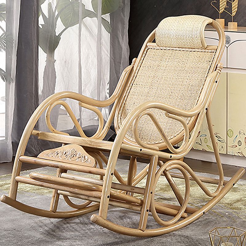Silla mecedora tradicional mimbre sólido sólido colrillo de fallecimiento
