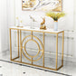 Glam Console Accent Table Antique Finish Rectangle Console Sofa Table