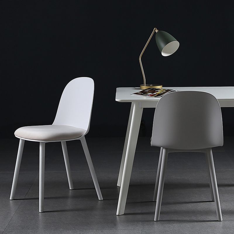 16'' Wide Dining Side Chairs Modern Plastic Indoor-Outdoor Solid Back Chair Clearhalo ' kitchen&dining_furn' 'Dining Chairs' 'Dining Tables & Seating' 'dining_chair' 'furn' 'furn_dining_chair' 'Furniture' 'furniture_dining_chair' 'Kitchen & Dining Furniture' 'kitchen' 1200x1200_d4c5cb9d-85f3-43e6-9694-860a954bd989