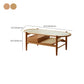 4 Legs Tropical Glass Coffee Table No Distressing Bunching Tables with Shelf Clearhalo 'Coffee & Accent Tables' 'Coffee Tables' 'coffee_tables' 'furn' 'furn_coffee_tables' 'Furniture' 'Living Room Furniture' 1200x1200_d4c75b95-0bf9-4212-99b9-849a0260f439