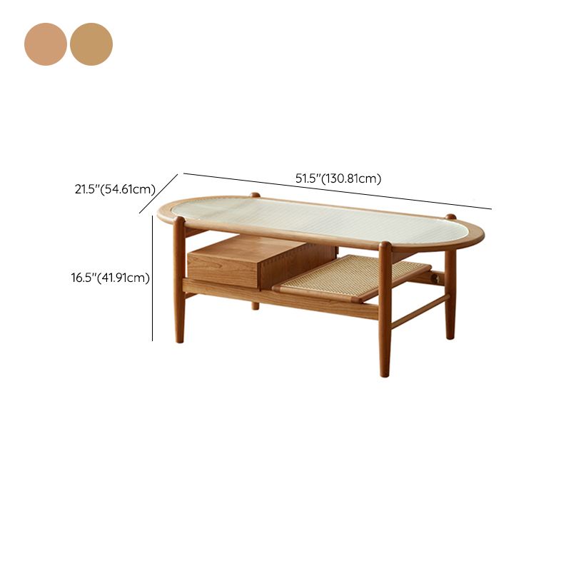 4 Legs Tropical Glass Coffee Table No Distressing Bunching Tables with Shelf Clearhalo 'Coffee & Accent Tables' 'Coffee Tables' 'coffee_tables' 'furn' 'furn_coffee_tables' 'Furniture' 'Living Room Furniture' 1200x1200_d4c75b95-0bf9-4212-99b9-849a0260f439