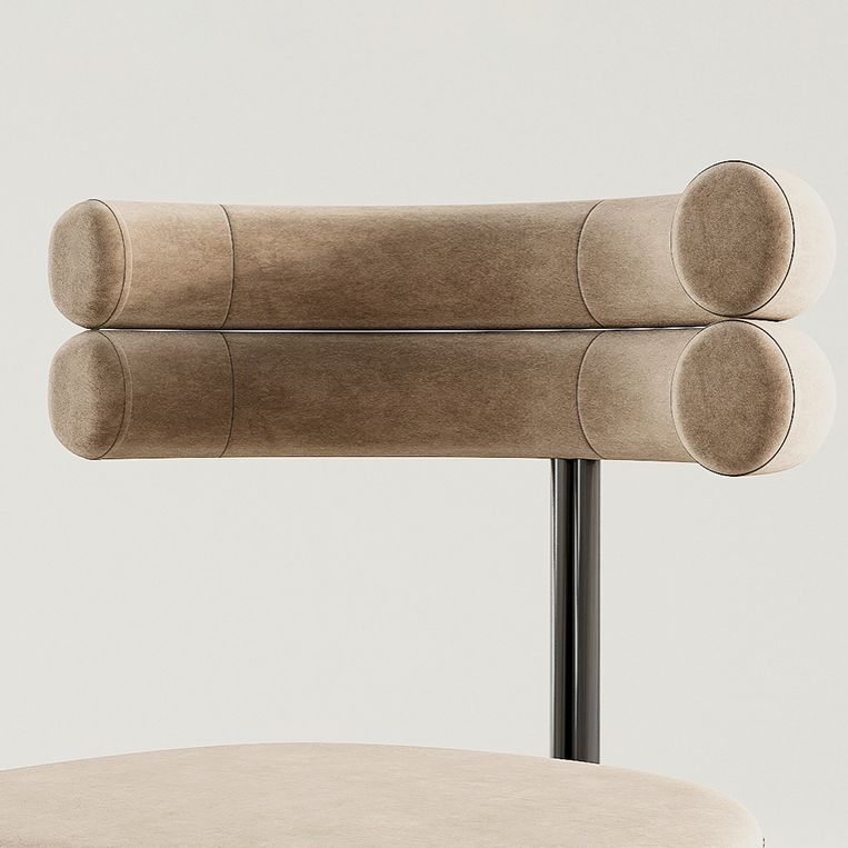 Designer Style Home Velvet Side Chair Matte Finish Open Back Dining Chairs (Set of 2) Clearhalo ' kitchen&dining_furn' 'Dining Chairs' 'Dining Tables & Seating' 'dining_chair' 'furn' 'furn_dining_chair' 'Furniture' 'furniture_dining_chair' 'Kitchen & Dining Furniture' 'kitchen' 1200x1200_d4c9f5f6-77e1-43ee-8f25-9e577b4241dd