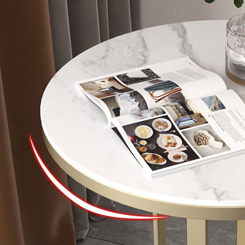 Metal End Table 21.65" Tall Modern Round Pedestal Side Table for Living Room Clearhalo 'Coffee & Accent Tables' 'End & Side Tables' 'end_side_table' 'end_side_tables' 'furn' 'furn_end_side_tables' 'Furniture' 'furniture_end_side_table' 'Living Room Furniture' 1200x1200_d4caacd3-0ac6-4147-90b1-c980ba8ebe36