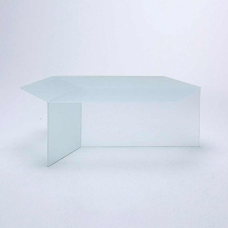 Geometric Clear Acrylic Coffee Table Modern Colored Cocktail Table Clearhalo 'Coffee & Accent Tables' 'Coffee Tables' 'coffee_tables' 'furn' 'furn_coffee_tables' 'Furniture' 'Living Room Furniture' 1200x1200_d4cac1e0-36c6-48e2-b7a0-784c093670bb