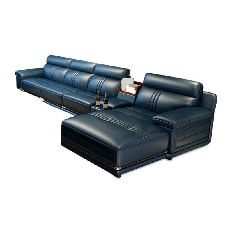 Built-in Armrest Cushioning Backrest Leather SofaSponge Cushion Filling Sofa Bed