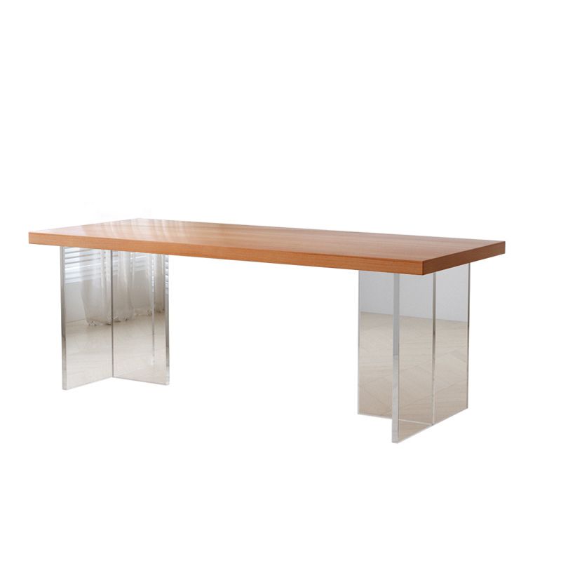 Modern 1/2/5 stukken Dinerset rechthoekige dennenhout eettafel voor eetkamercafé