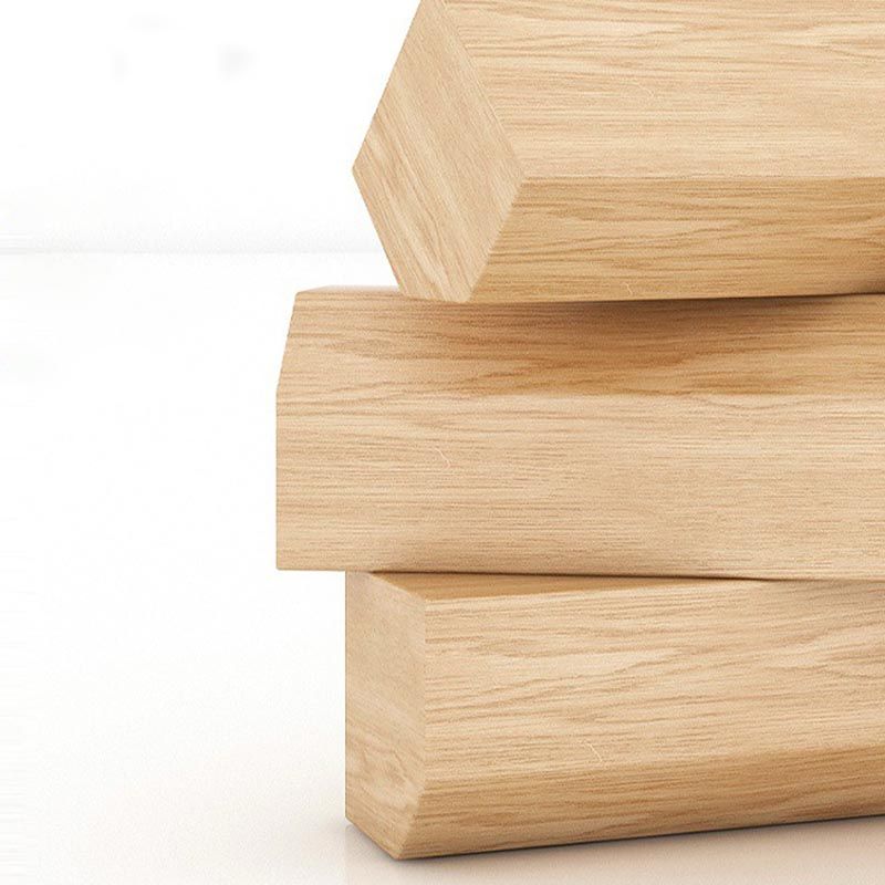 Moderne houten eetkamerstoel Open rug Dining zijmeubilair in matte afwerking voor thuis