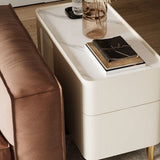 Tray Top Rectangular Side Table with 2 Drawers and a Cabinet Clearhalo 'Coffee & Accent Tables' 'End & Side Tables' 'end_side_tables' 'furn' 'furn_end_side_tables' 'Furniture' 'Living Room Furniture' 1200x1200_d4ce804a-91ac-4559-9831-6c90a7a890a6