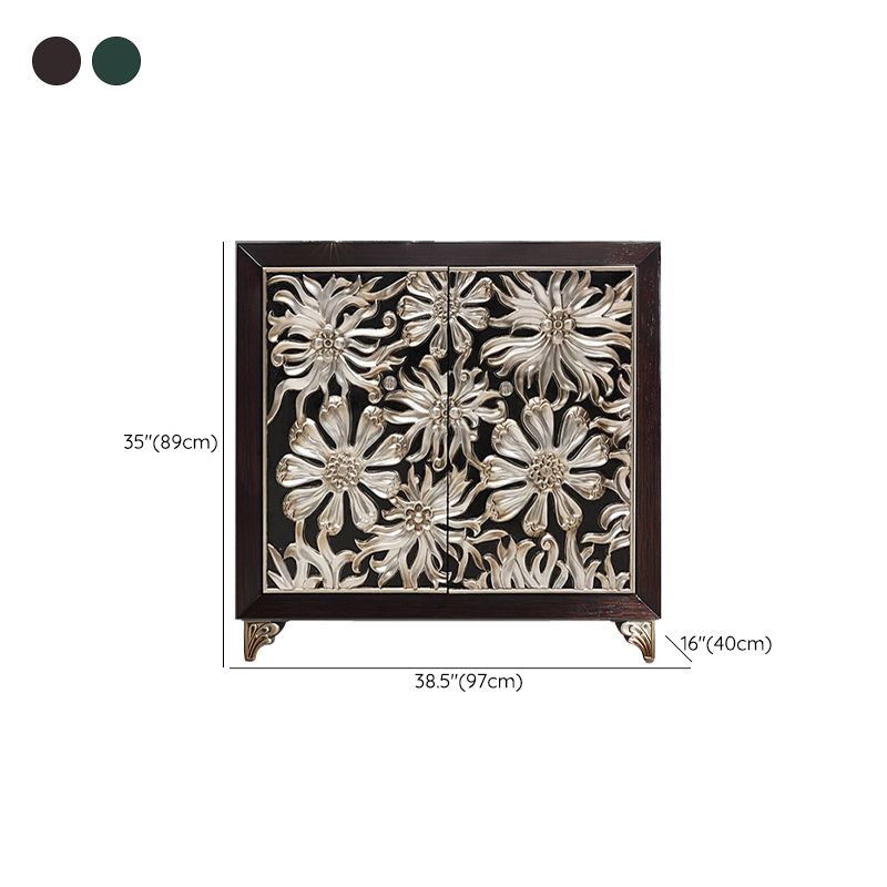 Glam -stijl verstelbare rekken sideboard houten kasten buffettafel