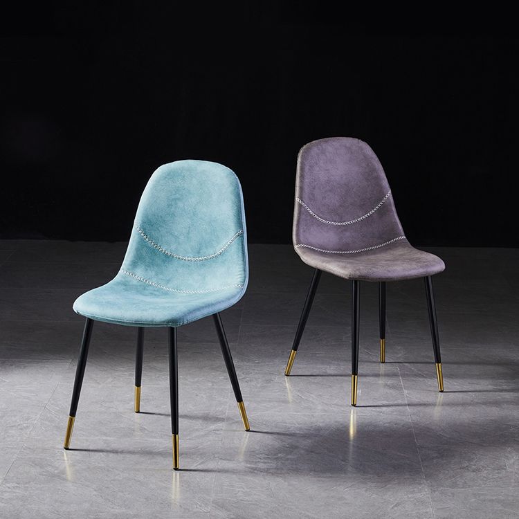 Scandinavian Design Solid Back Armless Dining Chairs Leather Dining Side Chairs Clearhalo ' kitchen&dining_furn' 'Dining Chairs' 'Dining Tables & Seating' 'dining_chair' 'furn' 'furn_dining_chair' 'Furniture' 'furniture_dining_chair' 'Kitchen & Dining Furniture' 'kitchen' 1200x1200_d4cf401e-a4b9-42a4-8134-fc8b55c231a9