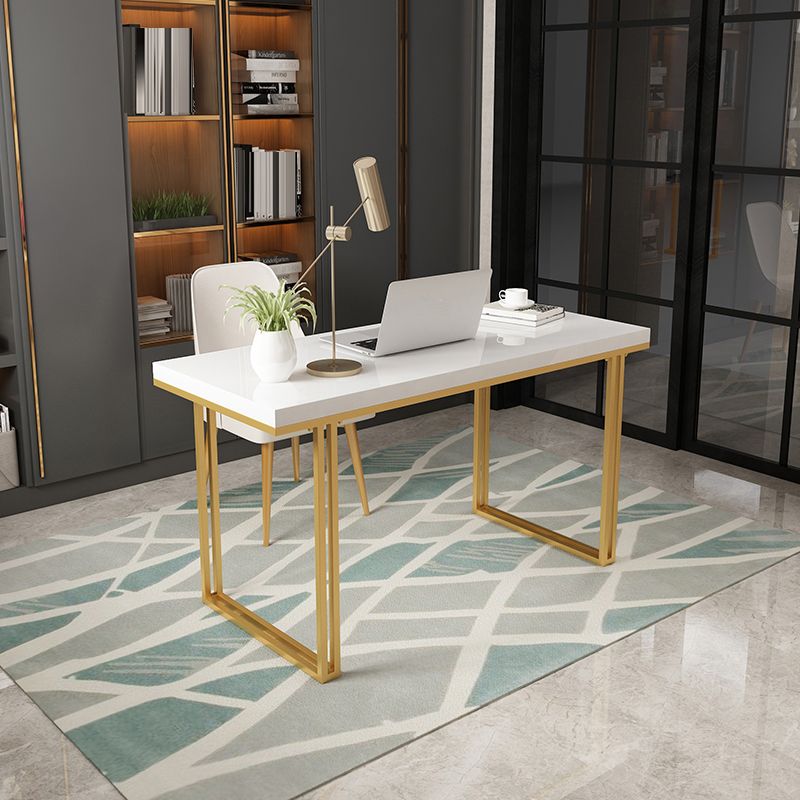 Modern Rectangle Office Desk Wooden Writing Table with Sled Base Clearhalo 'furn' 'furn_office_desk' 'Furniture' 'Office Desks' 'Office Furniture' 'office_desk' 1200x1200_d4cf6712-46b8-4c4e-bccf-815e7661b448