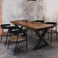 Industrial Style Solid Wood Dining Table Brown Rectangle Table with Metal Base for Dinning Room Clearhalo ' dining_table' 'Dining Tables & Seating' 'Dining Tables' 'furn' 'furn_dining_table' 'Furniture' 'furniture_dining_table' 'Kitchen & Dining Furniture' 'kitchen&dining_furn' 'kitchen' 'kitchen_dining_table' 1200x1200_d4cfcbc5-ee8c-437a-afa7-39c2a3e481e3
