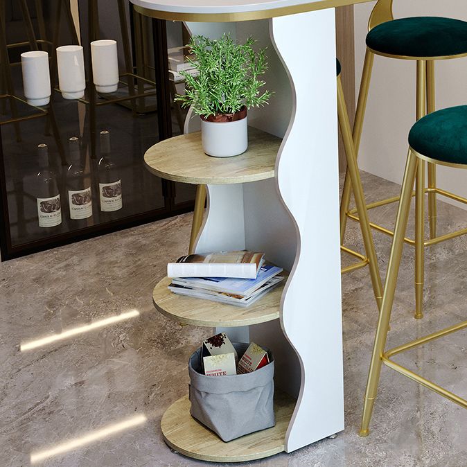 Modern 1/5 Pieces Bar Table Set Stone Counter Table with High Stools for Living Room Clearhalo 'Bar Furniture' 'furn' 'furn_home_bar_bar_sets' 'Furniture' 'Home Bars & Bar Sets' 'home_bar_bar_sets' 'Kitchen & Dining Furniture' 1200x1200_d4d612ec-4a86-4408-9d95-79c9da327da3