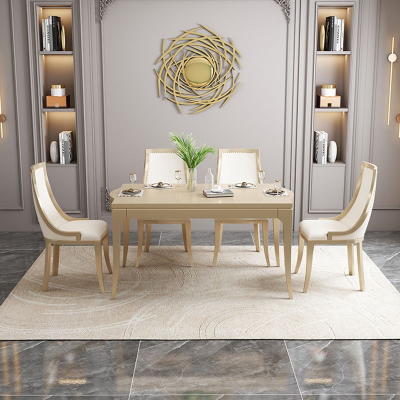 Mobili moderni di metà secolo 1/2/5/7 pezzi rotondi in legno massiccio set in marrone