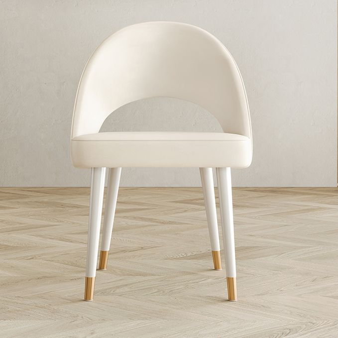 Scandinavian Armless Open Back Chairs for Home Upholstered Side Chair Clearhalo 'Dining Chairs' 'Dining Tables & Seating' 'dining_chair' 'furn' 'furn_dining_chair' 'Furniture' 'furniture_dining_chair' 'Kitchen & Dining Furniture' 1200x1200_d4d771fa-db0d-47ac-af73-f2bd365157c5