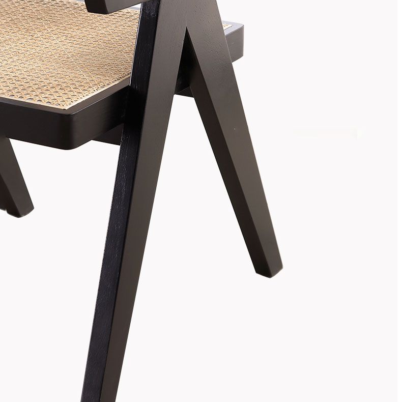 Contemporary Style Dining Chair Kitchen Wood Arm Single Chair for Home Clearhalo ' kitchen&dining_furn' 'Dining Chairs' 'Dining Tables & Seating' 'dining_chair' 'furn' 'furn_dining_chair' 'Furniture' 'furniture_dining_chair' 'Kitchen & Dining Furniture' 'kitchen' 1200x1200_d4d858b7-7cb7-4f3a-a6fc-c183ca0c7a8a