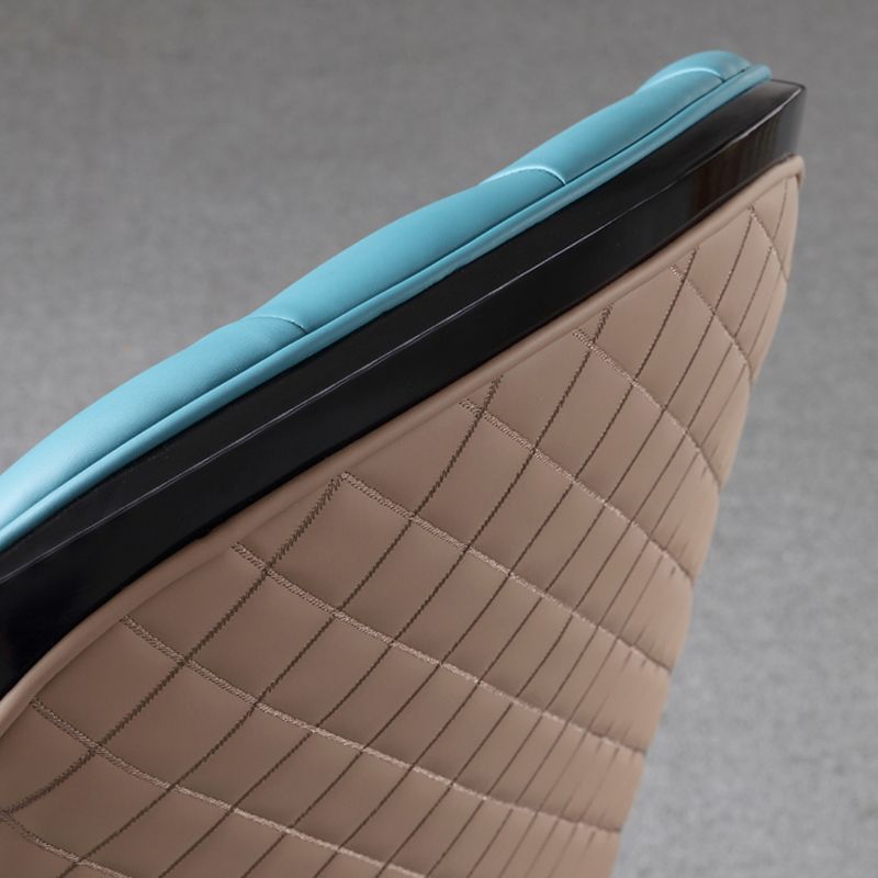 Minimalist Design Leather Dining Side Chair Solid Back Arm Chairs for Kitchen Clearhalo ' kitchen&dining_furn' 'Dining Chairs' 'Dining Tables & Seating' 'dining_chair' 'furn' 'furn_dining_chair' 'Furniture' 'furniture_dining_chair' 'Kitchen & Dining Furniture' 'kitchen' 1200x1200_d4d86924-a04f-4455-bbce-6b70baa8fc66