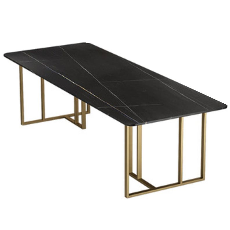 Gebogen slede schrijfbureau glam bureau met metalen benen, 29,5 'lang