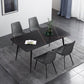 Sintered Stone Industrial Dining Table 4 Legs Base Rectangle Table for Home Clearhalo ' dining_table' 'Dining Tables & Seating' 'Dining Tables' 'furn' 'furn_dining_table' 'Furniture' 'furniture_dining_table' 'Kitchen & Dining Furniture' 'kitchen&dining_furn' 'kitchen' 'kitchen_dining_table' 1200x1200_d4d9e5d0-bde7-4337-b1df-46d186f24feb