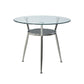 Metal Modern Round Indoor Table Glass Top Table for Kitchen and Dining Room Clearhalo 'Dining Tables & Seating' 'Dining Tables' 'dining_table' 'furn' 'furn_dining_table' 'Furniture' 'furniture_dining_table' 'Kitchen & Dining Furniture' 'kitchen' 'kitchen_dining_table' 1200x1200_d4daba86-3df6-407a-87e6-3b13bddb7bee