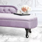Button Tufted Chaise Lounge Couch with Rolled Arms - 66.9" W Clearhalo 'Chairs & Seating' 'Chaise Lounge' 'chaise_lounge' 'furn' 'furn_chaise_lounge' 'Furniture' 'Living Room Furniture' 1200x1200_d4dc6b17-91f9-4902-8044-a4285e7f263a