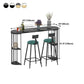 Glam Iron Bistro Table Stone Top Oval Indoor Bar Dining Table with 2-Shelf Clearhalo 'Bar Furniture' 'Bar Tables' 'bar_tables' 'furn' 'furn_bar_tables' 'Furniture' 'furniture_bar_tables' 'Kitchen & Dining Furniture' 1200x1200_d4dd3ae5-c705-46ad-9c47-bf01f66f8fd2