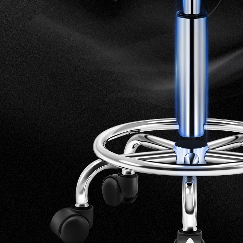 Modern Armless Backrest Counter Stool Steel Bedroom Bar Stool with Cushion Clearhalo 'Bar Furniture' 'Bar Stools' 'bar_stools' 'furn' 'furn_bar_stools' 'furniture_bar_stools' 'Kitchen & Dining Furniture' 'kitchen&dining_furn' 'kitchen' 'kitchen_furn' Furniture' 1200x1200_d4de888b-50d9-444b-9c91-0c639df4991a