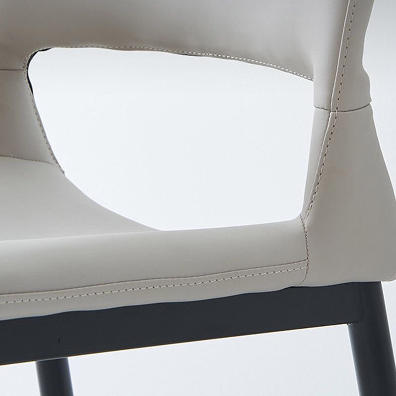 Kitchen Open Back Dining Chair Industrial Upholstered Armless Chair Clearhalo 'Dining Chairs' 'Dining Tables & Seating' 'dining_chair' 'furn' 'furn_dining_chair' 'Furniture' 'Kitchen & Dining Furniture' 1200x1200_d4de91fd-9f2e-4f56-8e19-981b16d13cf0