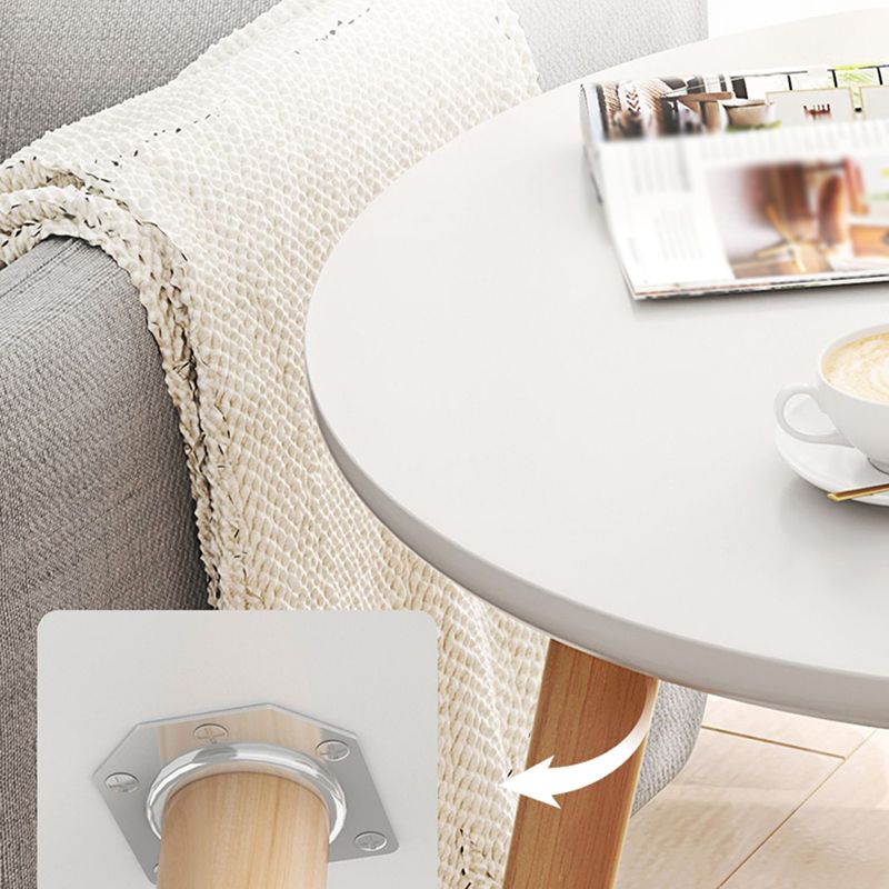 Table de bout Scandinave 3 jambes Dia 15.7 "/19.7" /23.6 "Table d'appoint en bois rond