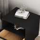 Wicker & Rattan Modern Night Table Solid Wood 2-Drawer Storage Nightstand in Black/White Clearhalo 'Bedroom Furniture' 'furn' 'furn_night_stand' 'Furniture' 'night_stand' 'Nightstands' 1200x1200_d4e3920b-916f-4f0c-b800-1d5812828b45