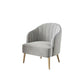Glam Style 25.6" Wide Sloped Arms Sewn Pillow Back Armchair . Clearhalo 'Accent Chairs' 'accent_chairs' 'Chairs & Seating' 'furn' 'furn_accent_chairs' 'Furniture' 'Living Room Furniture' 1200x1200_d4e39e41-69b2-4e5c-a58c-982c9172a19d