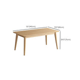 Contemporary Wooden Dining Table Rectangle Table with Wood Legs for Home Use Clearhalo 'Dining Tables & Seating' 'Dining Tables' 'dining_table' 'furn' 'furn_dining_table' 'Furniture' 'Kitchen & Dining Furniture' 1200x1200_d4e611ea-7fee-4064-b817-8a8d0f26ad28