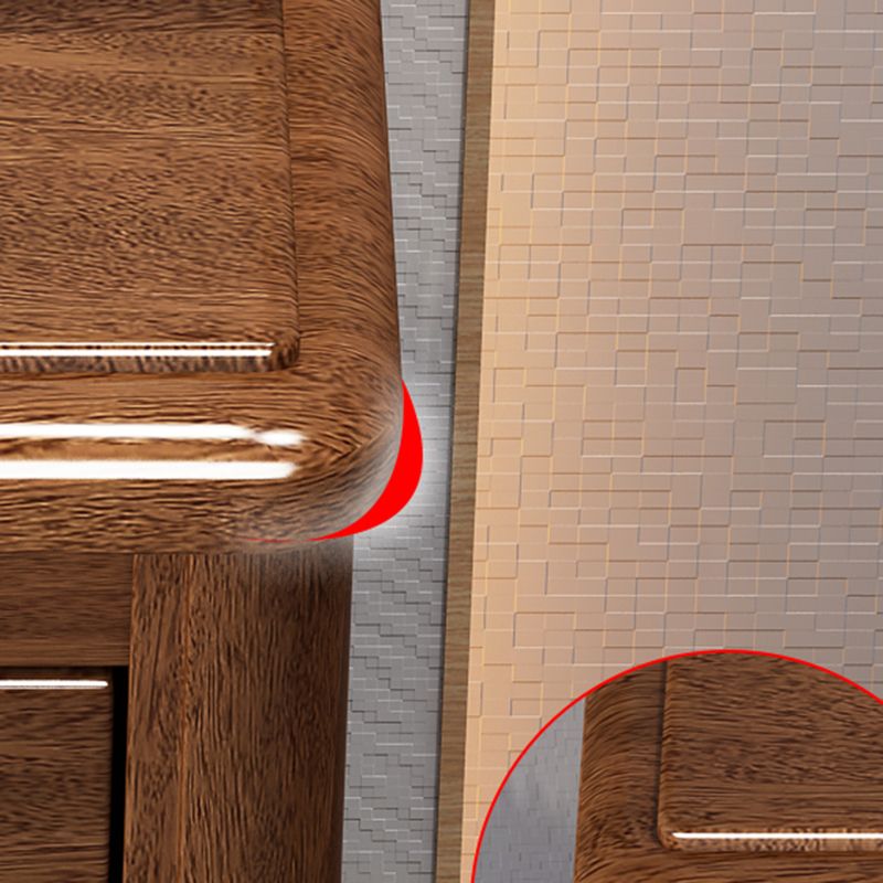 Cofre vertical dormitorio de madera sólida de 16 "W Cofre de almacenamiento con cajones