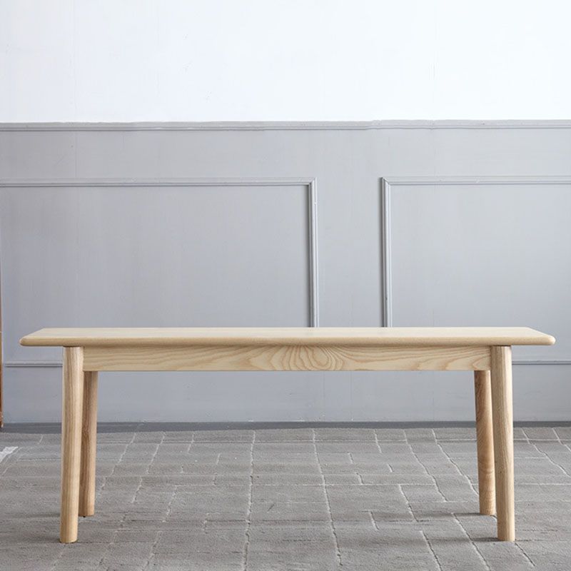 White Stone Top Dining Table Mid-Century Modern Table with 4 Wood Legs