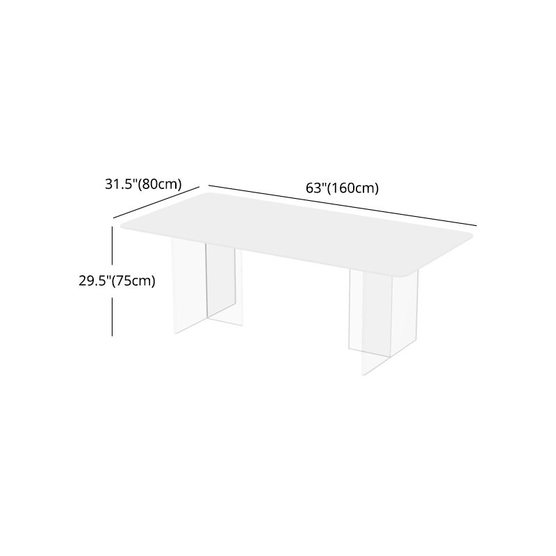 Modern 1/7 Pieces Dining Set Rectangle Stone Dining Table for Kitchen Clearhalo 'Dining Room Sets' 'Dining Tables & Seating' 'dining_room_set' 'furn' 'furn_dining_room_set' 'Furniture' 'furniture_dining_room_set' 'Kitchen & Dining Furniture' 1200x1200_d4e76489-d5f8-4154-a5fb-1512cd472cc3
