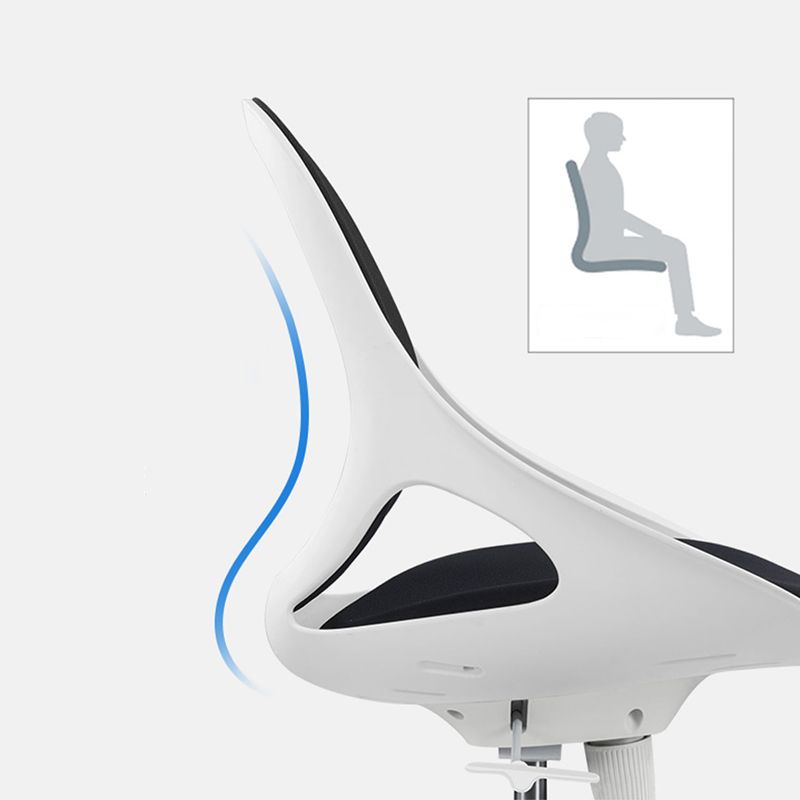 Armloze bureau stoel moderne verstelbare stoelhoogte stoel met wielen