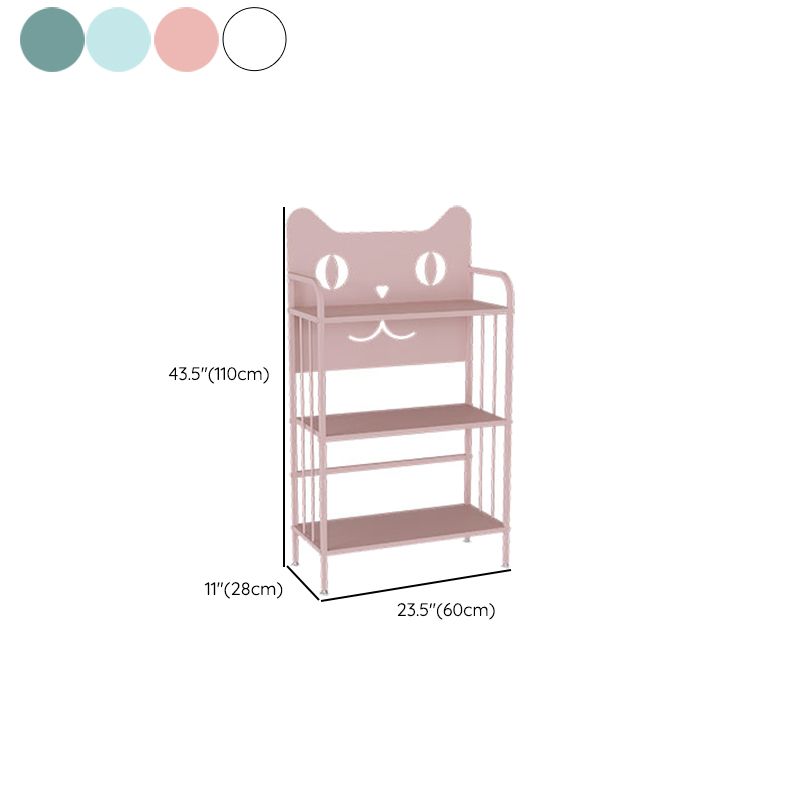 Scandinavian Standard Bookcase Metal Open Back Bookshelf with Shelves Clearhalo 'Bookcases' 'furn' 'furn_bookcases' 'Furniture' 'Office Furniture' 1200x1200_d4e86529-15a6-4f42-a381-fac780166e12