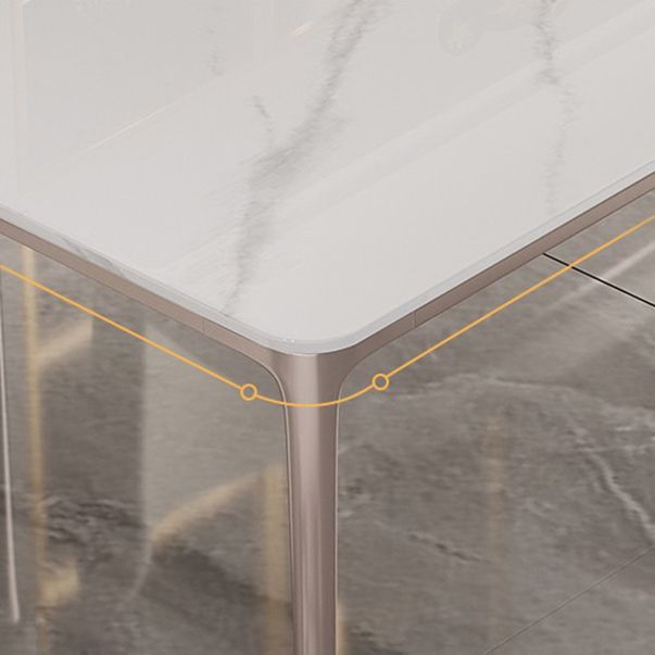 Modern Sintered Stone Top Dining Set Rectangle 1/2/4/5/6 Pieces Dining Room Table Set Clearhalo 'Dining Room Sets' 'Dining Tables & Seating' 'dining_room_set' 'furn' 'furn_dining_room_set' 'Furniture' 'Kitchen & Dining Furniture' 1200x1200_d4e8dc65-b8ee-4121-a865-b9fdd380f8cc