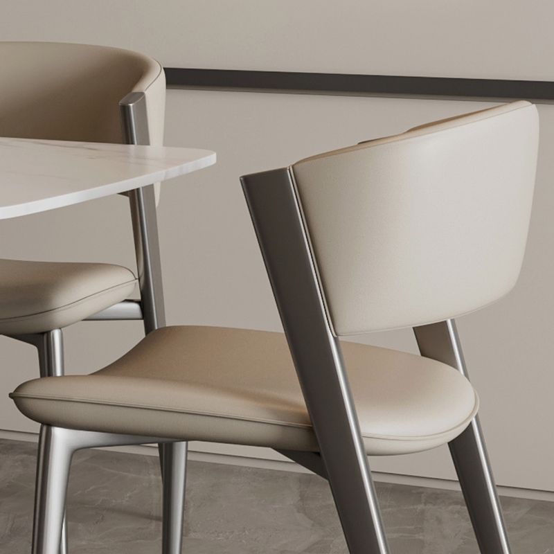 Modern Dining Room Upholstered Chair Faux Leather Home Dining Chair
