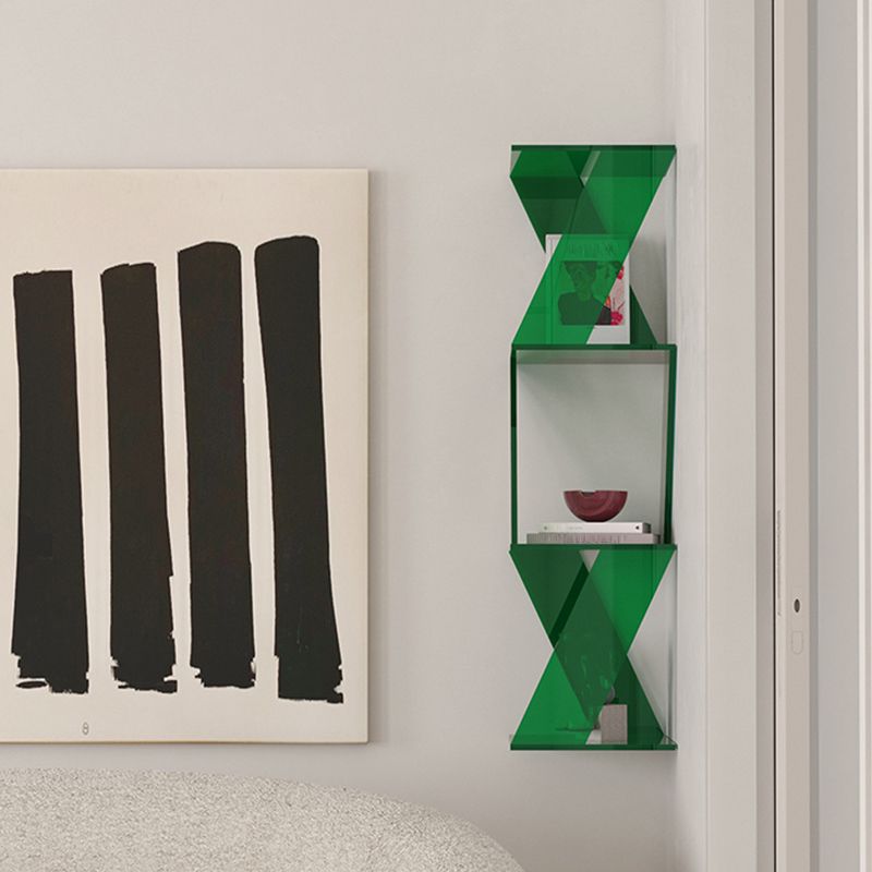 Contemporary Closed Back Vertical Bookshelf Acrylic Bookcase for Home Office Clearhalo 'Bookcases' 'furn' 'furn_bookcases' 'Furniture' 'Office Furniture' 1200x1200_d4e91cff-cfdc-4176-8015-47519a2ad326