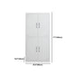 Modern Style Wardrobe White Metal Wardrobe Closet with Locks
