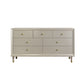Glam Champagne Color Storage Chest with Soft-Close Drawers for Home