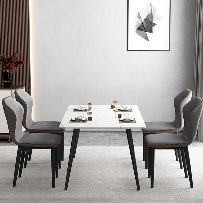 Upholstered Scandinavian Home Side Chair Wingback Matte Finish Dining Chair Clearhalo ' kitchen&dining_furn' 'Dining Chairs' 'Dining Tables & Seating' 'dining_chair' 'furn' 'furn_dining_chair' 'Furniture' 'furniture_dining_chair' 'Kitchen & Dining Furniture' 'kitchen' 1200x1200_d4ebd6c2-7ee4-4c25-a957-0c491c3158a4