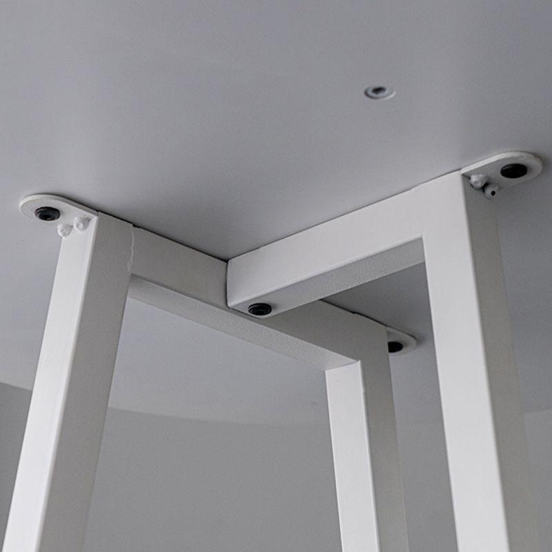 Mesa de comedor con barra superior de madera redonda de estilo contemporáneo para uso doméstico